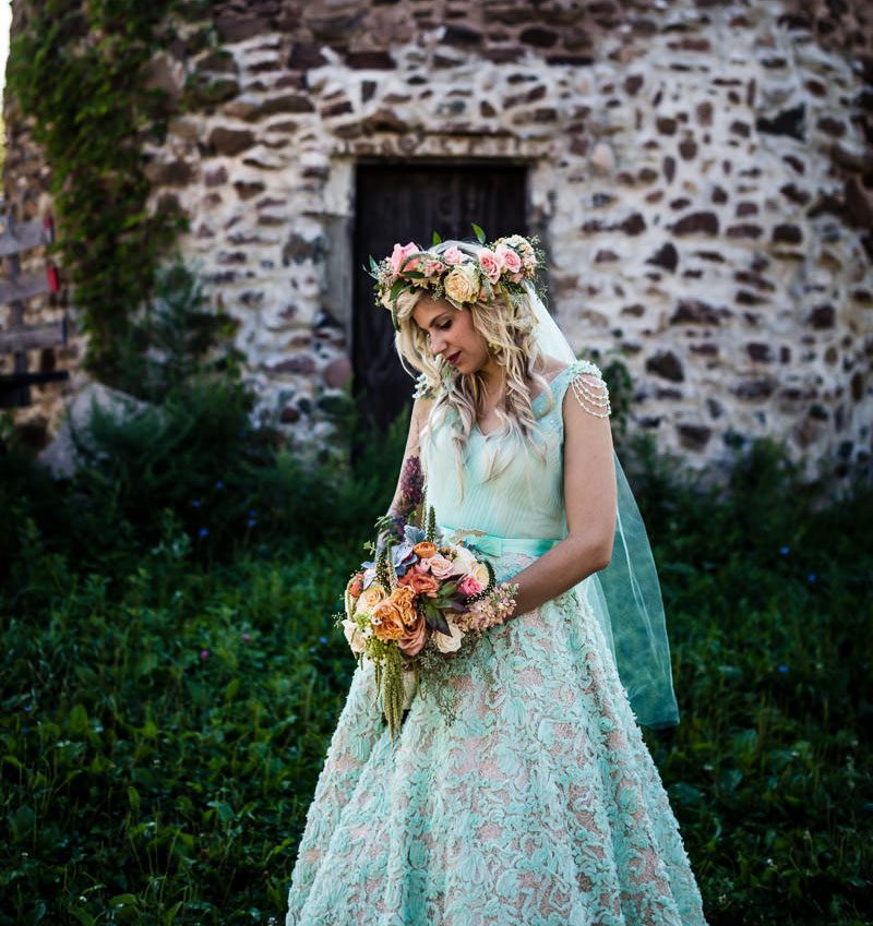 19 of the dreamiest pastel wedding dresses