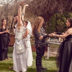 one 8177 33230072015 o - A 13-color handfasting and fire dancing at this Quebec wiccan wedding A 13-color handfasting and fire dancing at this Quebec wiccan wedding