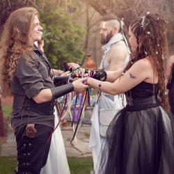 one 8199 33230076865 o - A 13-color handfasting and fire dancing at this Quebec wiccan wedding A 13-color handfasting and fire dancing at this Quebec wiccan wedding