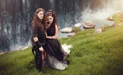 one 8330 32846943520 o - So you've been invited to a pagan wedding (Part 2 of our Pagan Wedding Guide) A 13-color handfasting and fire dancing at this Quebec wiccan wedding