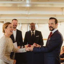 There's a beautiful reason why this San Francisco wedding was held on the USS Potomac
