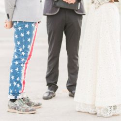 A quirky rooftop elopement in Las Vegas (with special guest Chewbacca!)