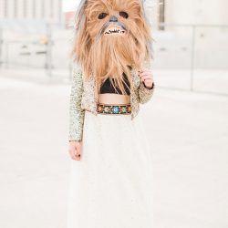 A rooftop tiny elopement in Las Vegas (with special guest Chewbacca!)