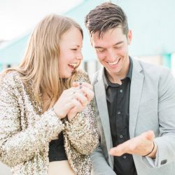 A rooftop tiny elopement in Las Vegas (with special guest Chewbacca!)