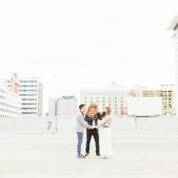 A quirky rooftop elopement in Las Vegas (with special guest Chewbacca!)