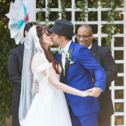 A retro comic books wedding with serious retro style