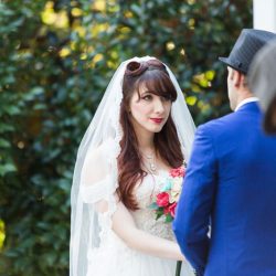 A retro comic books wedding with serious retro style