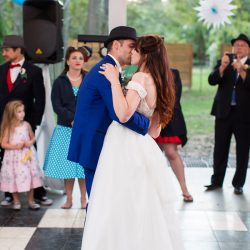 A retro comics wedding with serious retro style