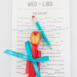 A retro comics wedding with serious retro style