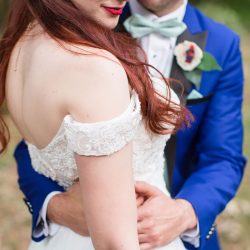 A 1950s meets comic book wedding with serious retro style