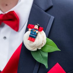 A 1950s meets comic book wedding with serious retro style