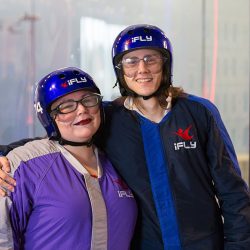 Two daredevils had an indoor skydiving elopement (dressed as pirates!)