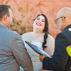 Red hills and panda cookies at this desert Vegas wedding in the Valley of Fire