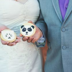 Red hills and panda cookies at this desert Vegas wedding in the Valley of Fire