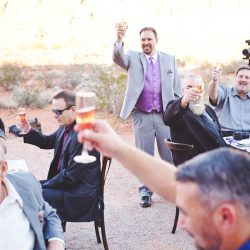 Red hills and panda cookies at this desert Vegas wedding in the Valley of Fire
