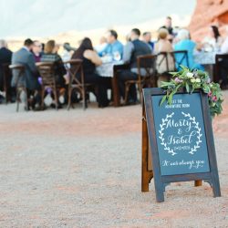 Red hills and panda cookies at this desert Vegas wedding in the Valley of Fire