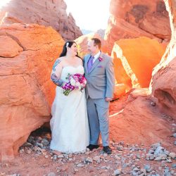 Red hills and panda cookies at this desert Vegas wedding in the Valley of Fire