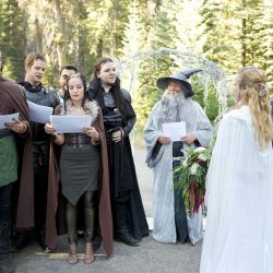 Moore Martinez CJHopperPhotography MiddleEarthWedding1052016 low - Hobbits and elves and eerie mist: this Middle-earth wedding has serious magic Hobbits and elves and eerie mist: this Lord of the Rings wedding has serious magic