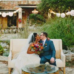 AJWedding00704 0129 - Let's bow down to this garden wedding with the crop top wedding dress of our dreams Let's bow down to this wedding with the crop top wedding dress of our dreams