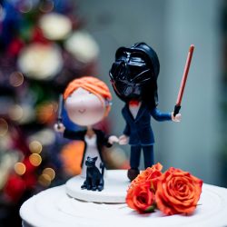 DSC 9373 - Epic battles and rainbow bubbles at this lightsaber wedding in Seattle Epic battles and rainbow bubbles at this space wedding