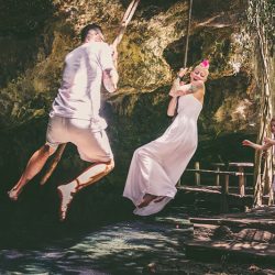 Falin Falin QuetzalWeddingPhoto SandiJimi0112 low - This cave vow renewal in Mexico is pure family love This vow renewal is pure family love