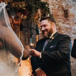 New Orleans meets pop culture meets foodie details at this lovely wedding