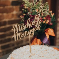 New Orleans meets pop culture meets foodie details at this lovely wedding