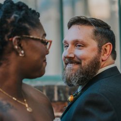 New Orleans meets pop culture meets foodie details at this lovely wedding
