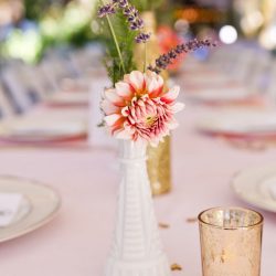 Cats, balloons, and gold glitter at this boho Portland wedding
