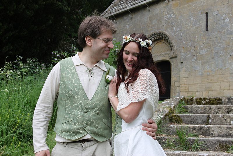 Gwen & Mark’s geeky fantasy barn wedding