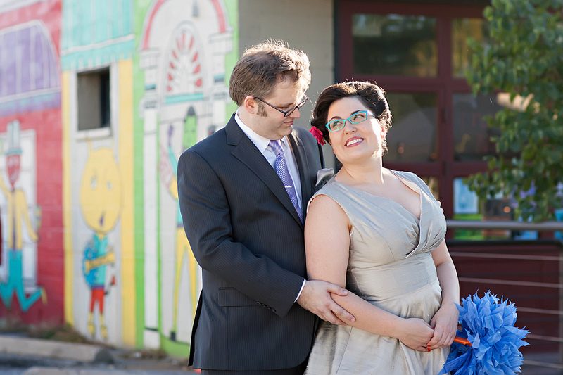 Abbie & Justin’s technicolor karaoke wedding