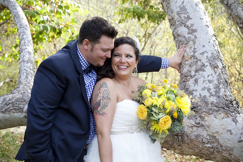 Meredith & Ainsley’s gingham and glitter wedding weekend