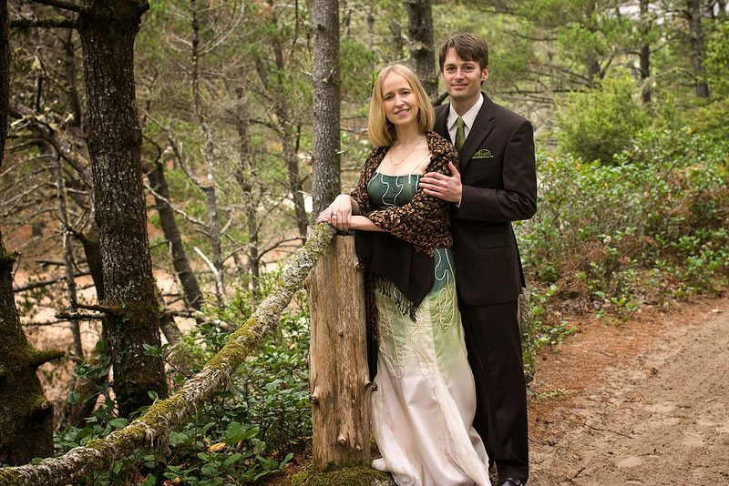 Rhiannon & Alex’s communal home-brew camp wedding