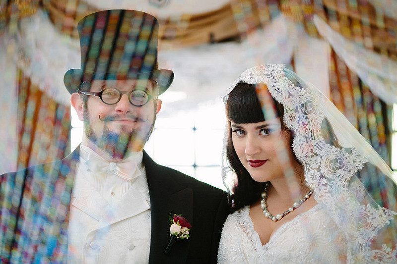 Shana & Micah’s Victorian wedding with a dad-moon