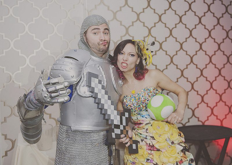 Giovanna & Jonathan’s colorful gamers and costumes wedding