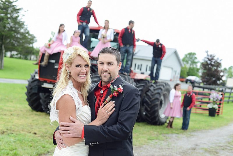 Julie & Brian’s country farm wedding with horses