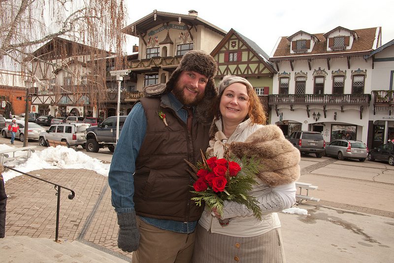 Kris & Justin’s outdoorsy handmade Bavarian-style wedding
