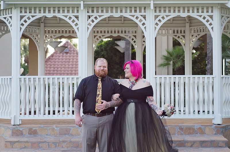 Tina & Shadow’s economical coastal tattooed wedding