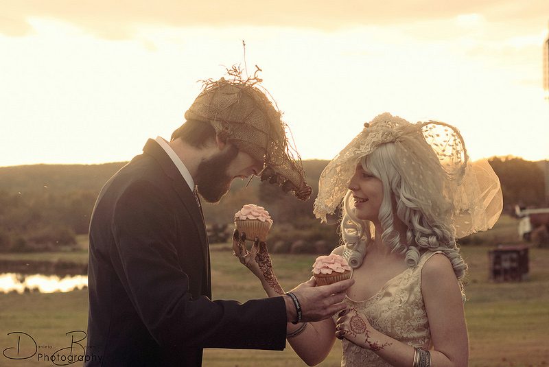 Renée Marie & Justin’s tiny masquerade wedding