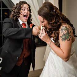 17 CakeCutting 1067 - Fall colors and epic love were on full display at this jubliant wedding Autumn colors and epic love were on full display at this joyful wedding