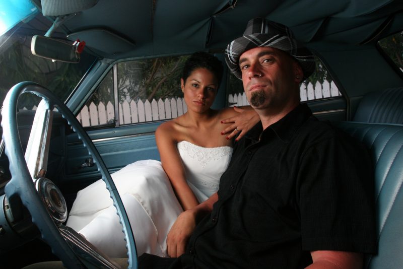 Jackie & Steve’s “Joyride in an Old Chevelle” getaway wedding