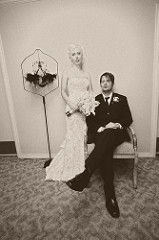 Stacey & Scott’s intimate vintage Hollywood affair