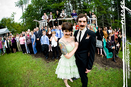 Wedding mustaches