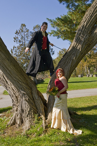 Regina & Alyx’s Gamer-Geek Druidic-Style Wedding