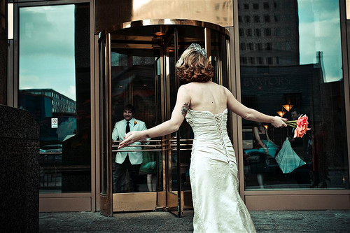 Cat & Scott’s low-class high-rise wedding