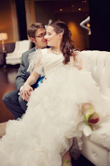 Lucy & Travis’ Color Saturated Amusement Wedding