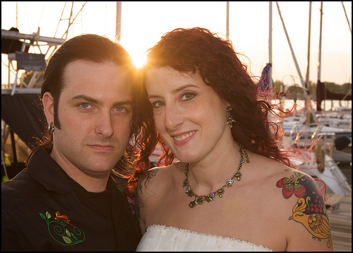 Karin & Travis’ DIY, Jewish wedding with Elvis