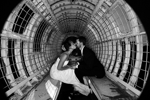 Alissa & Eric’s post-punk playground party wedding