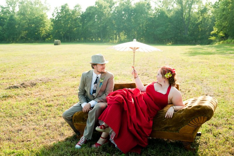 Emily & Wil’s eccentric, candy-coated, outdoorsy celebration of love and Peeps!