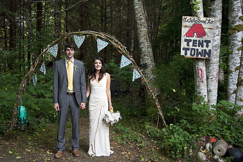 Victoria & Fritz’s Vintage Camping Wedding